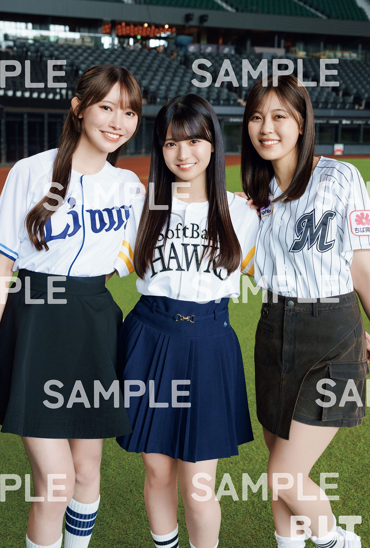 永久保存確定!? 乃木坂野球部がパ・リーグ6球団ユニフォームで「B.L.T.9月号」表紙に初登板！ 中西アルノ、矢田萌華へとつなぐ、乃木坂46グラビア豪華“真夏のクリーンアップ”が完成！
